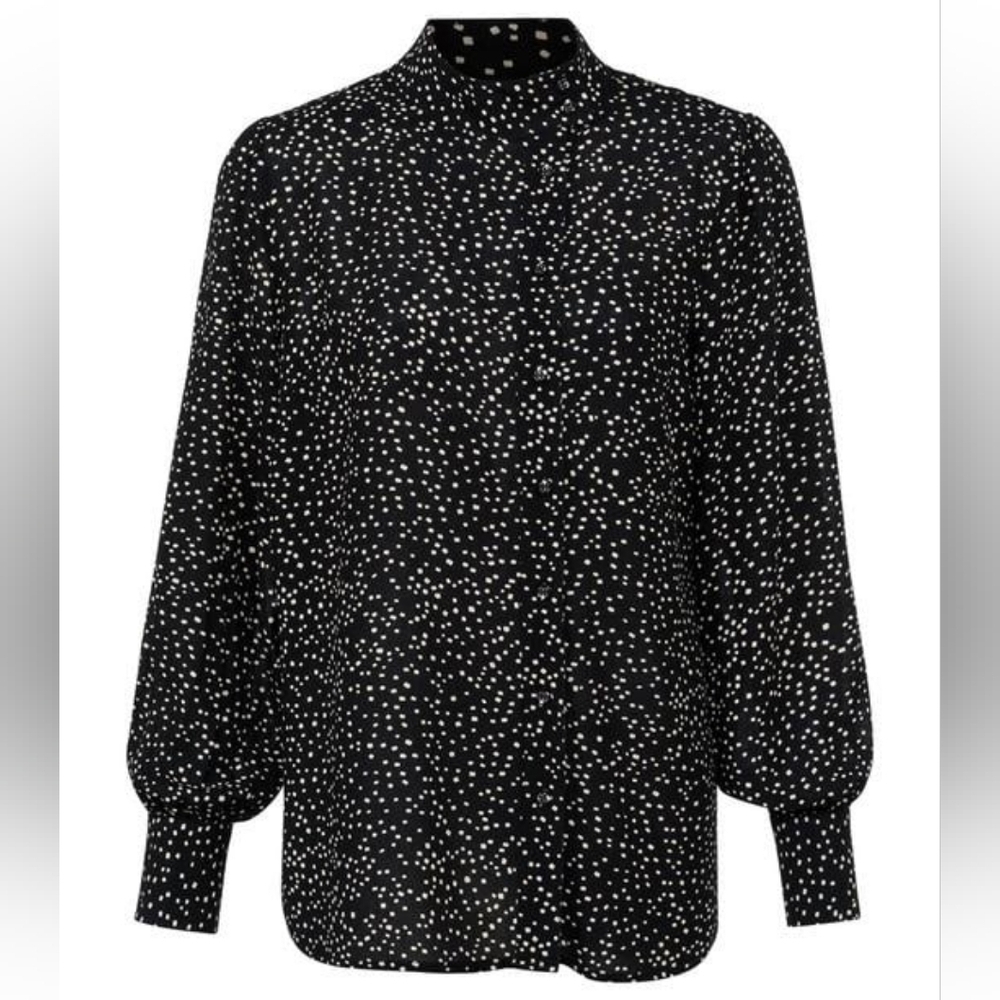 YAYA Printed Blouse Moonless Night